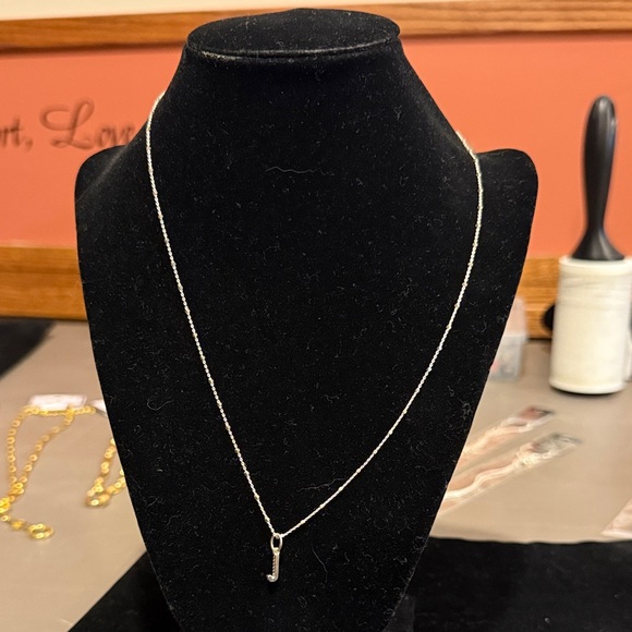 Kendra Scott Jewelry - Kendra Scott Silver Fine Jewelry Collection “J” Initial Necklace